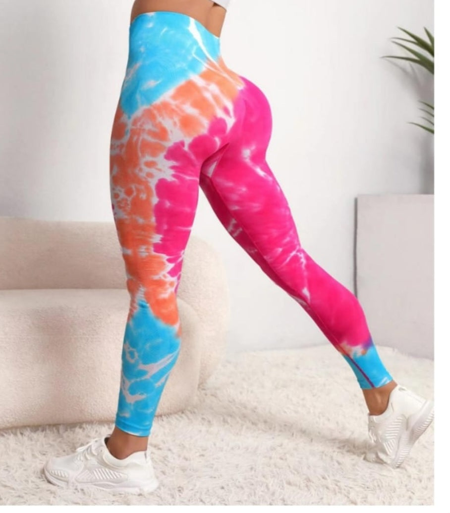 Orange/Pink/Blue Leggings
