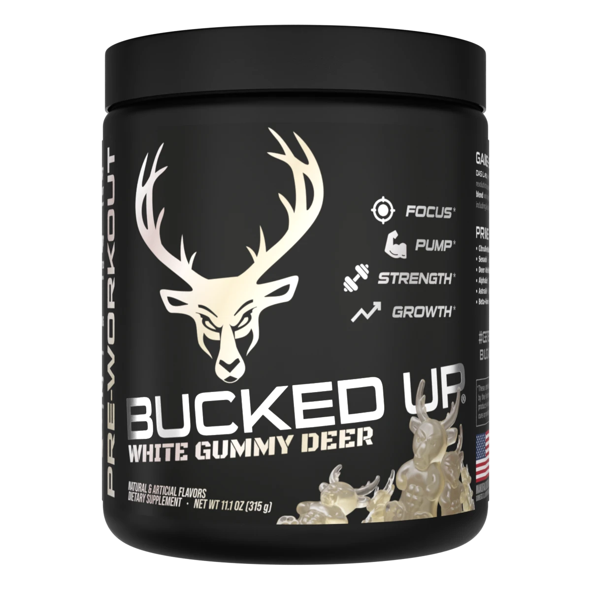 Bucked Up White Gummy Deer